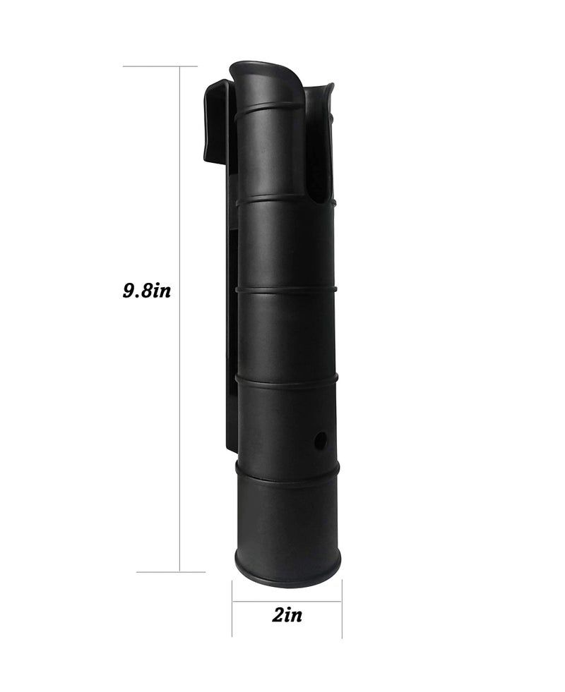 Swess Cooler Fishing Rod Holder Attachment for Coolers with Tie-Down Slot for Attach to Your Cooler to Hold Your Fishing Rod Black (2 Pack) - Image 3